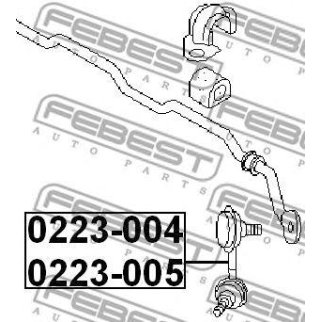 0223004_тяга стабилизатора переднего правая!Nissan X-Trail all 01> фото