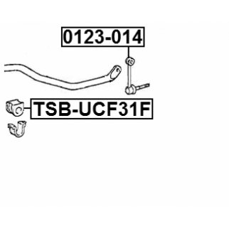 Втулка переднего стабилизатора FEBEST TSB-UCF31F фото 2