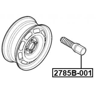 Болт колесный FEBEST 2785B-001 фото 2