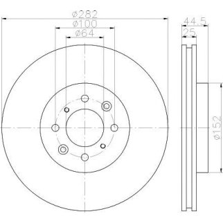 Диск тормозной передний вентилируемый MINTEX MDC1501 фото