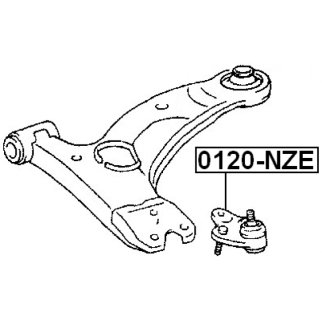 Опора шаровая FEBEST 0120-NZE фото 2