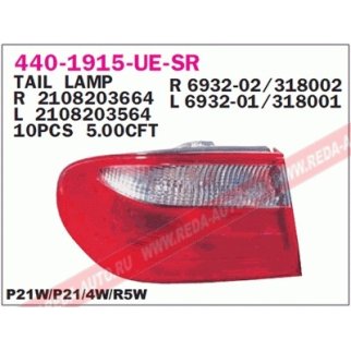 Фонарь задний прав MB: E-CLASS W210 98- фото