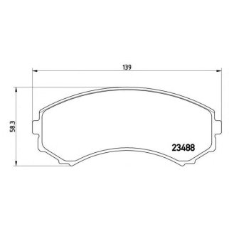 Колодки тормозные передние к-кт brembo P 54 029 фото