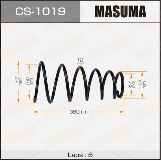 Пружина подвески Masuma CS-1019 фото