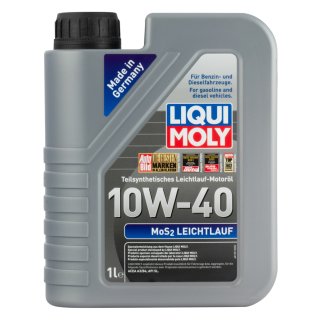 Масло моторное LIQUI MOLY LEICHTLAUF МоS2 10W40 1л п/синт. фото
