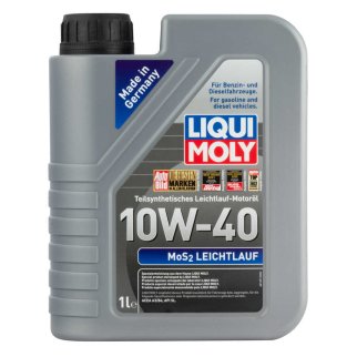 Масло моторное LIQUI MOLY LEICHTLAUF МоS2 10W40 1л п/синт. фото 1