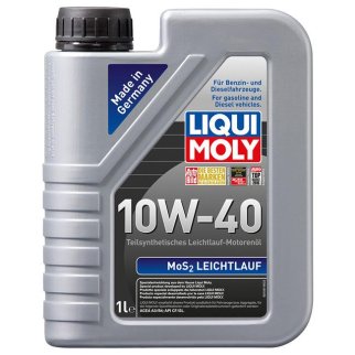 Масло моторное LIQUI MOLY LEICHTLAUF МоS2 10W40 1л п/синт. фото