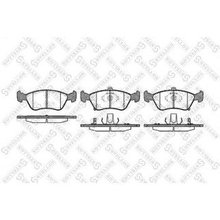 687 002B-SX_колодки дисковые! с антискрип. пл.Toyota фото