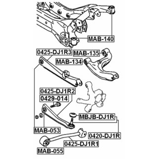 Болт с эксцентриком MITSUBISHI FEBEST 0429-014 фото 2