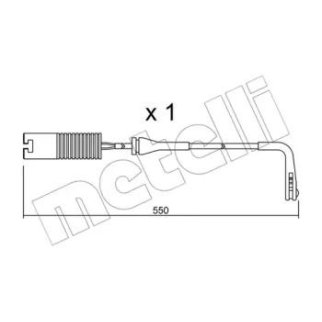 Датчик износа колодок METELLI _SU.092 фото