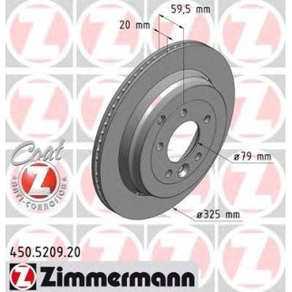 Диск тормозной Zimmermann 450.5209.20 фото