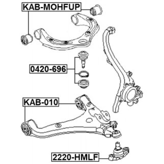 Опора шаровая переднего нижнего рычага фото 2