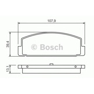 Колодки тормозные задние дисковые к-кт BOSCH 0 986 424 295 фото