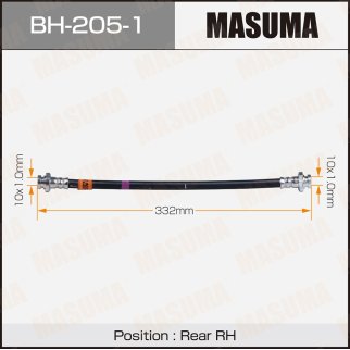 Шланг тормозной задний R NISSAN ALMERA MASUMA BH-205 фото