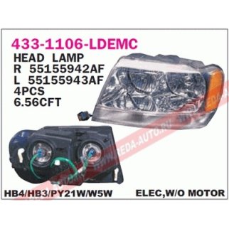 Фара левая DEPO 433-1106L-LDEMC фото