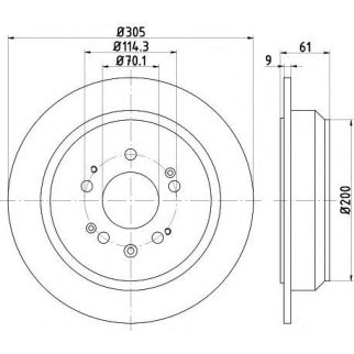 Диск тормозной задний TEXTAR 92195100 фото