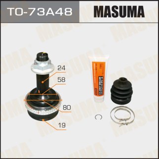 TO-73A48_ШРУС наружный к-кт! ABS 19X58X24 Toyota Yaris 1.5 16V/1.4D 99> фото