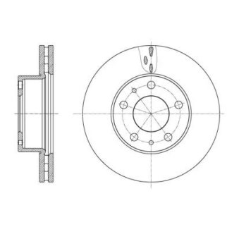 61637.10_диск тормозной передний! Fiat Ducato 14> фото