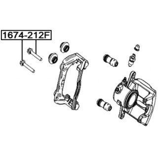 Втулка направляющая суппорта тормозного заднего фото 2