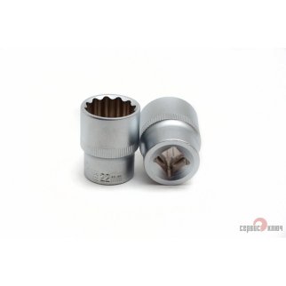 Головка торцевая 22 1/2&quot; 12гр СЕРВИС КЛЮЧ фото