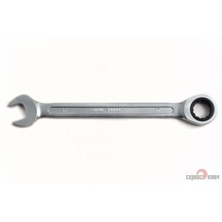 Ключ комбинированный 17мм трещоточный СЕРВИС КЛЮЧ фото