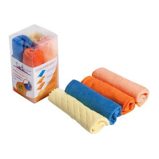 AB-V-07_набор салфеток! из микрофибры(3шт., 30x30см)+ порофибра(1 шт., 20x18см) фото