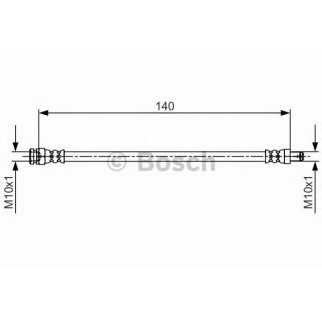 Шланг тормозной BOSCH 1 987 481 706 фото
