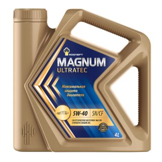 Масло моторное Rosneft Magnum Ultratec 5W-40 синтетическое 4 л 40815442 фото