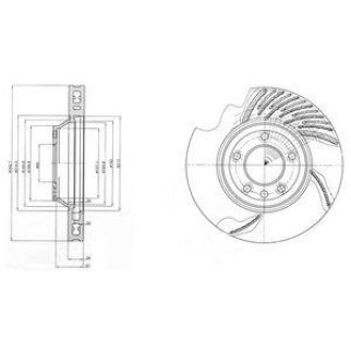 Диск тормозной DELPHI BG9950 фото