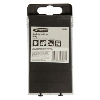 Набор полотен для электролобзика по дереву, 6шт., DIY, пластиковый кейс // GROSS фото 1