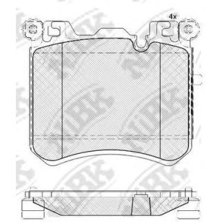 Колодки тормозные передние к-кт NiBK PN0495 фото