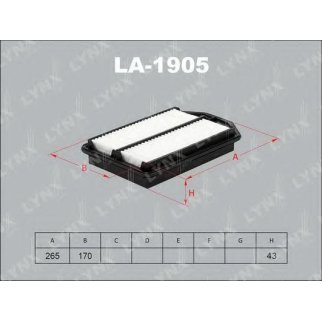 Фильтр воздушный LYNXauto LA-1905 фото