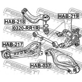 Сайлентблок FEBEST HAB-219 фото