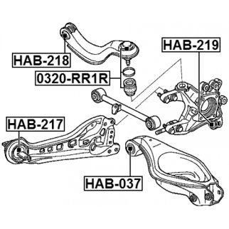 Сайлентблок FEBEST HAB-219 фото 2