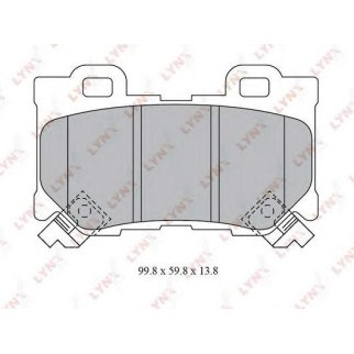 Колодки тормозные задние дисковые к-кт LYNXauto BD-5743 фото