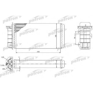 Радиатор отопителя FIAT: BRAVA, MAREA, MULTIPA, all 95- фото