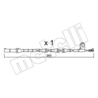 Датчик износа колодок METELLI _SU.309 фото