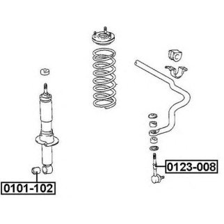 Стойка переднего стабилизатора ASVA 0123-008 фото