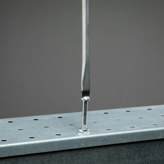 Отвертка SL6,5 x 100 мм, S2, трехкомпонентная рукоятка GROSS фото 1