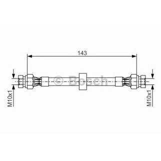 Шланг тормозной BOSCH 1 987 476 697 фото