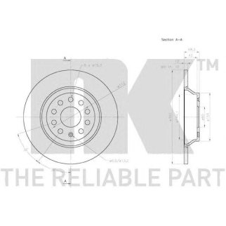 Диск тормозной задний NK 2047160 фото