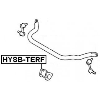 Втулка (сайлентблок) переднего стабилизатора FEBEST HYSB-TERF фото 2
