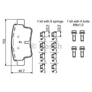 Колодки тормозные BOSCH _0 986 494 222 фото