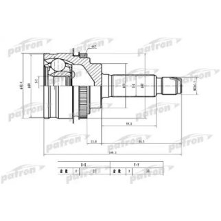 ШРУС наружный с кольцом ABS 27x56x30 ABS:44T SUBARU:FORESTER 99-02, IMPREZA 99-04, LEGACY 99-04, OUTBACK 01-05 фото