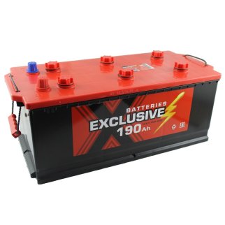 Аккумуляторная батарея Exclusive 6СТ190 (+слева) EURO конус 513х223х223 Казахстан (ETN-690 034 120) фото