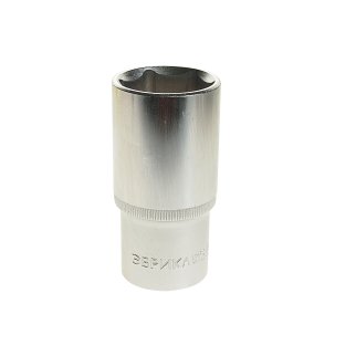 Головка торцевая 30мм 1/2&quot; 6-гранная глубокая L=80мм ЭВРИКА ER-91522 1/56 фото