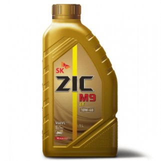 Масло моторное ZIC M9 4T 10W-40 синтетическое 1 л 132026 фото