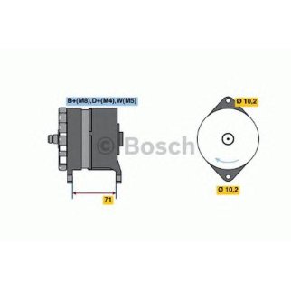 Генератор BOSCH 0 986 039 340 фото