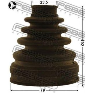 Пыльник шрус внутренний комплект 79x102x23.5 фото