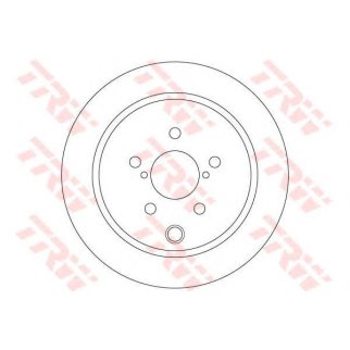 Диск тормозной задний TRW DF6503 фото